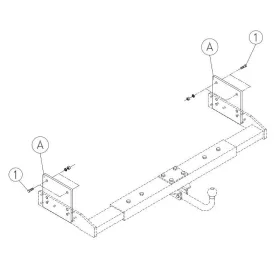   2POSITIONS LOWERING KIT AL-KO FRAMES AND CAMPER WITH EXISTING EXTENSION BARS