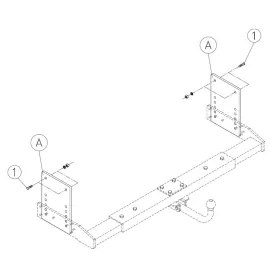   5POSITIONS LOWERING KIT AL-KO FRAMES AND CAMPER WITH EXISTING EXTENSION BARS